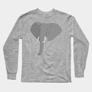 Elephant Head Long Sleeve T-Shirt